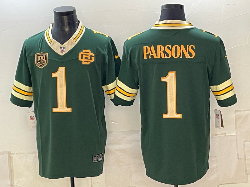 Men Green Bay Packers #1 Parsons green 2026 Nike NFL Jersey 101601->green bay packers->NFL Jersey